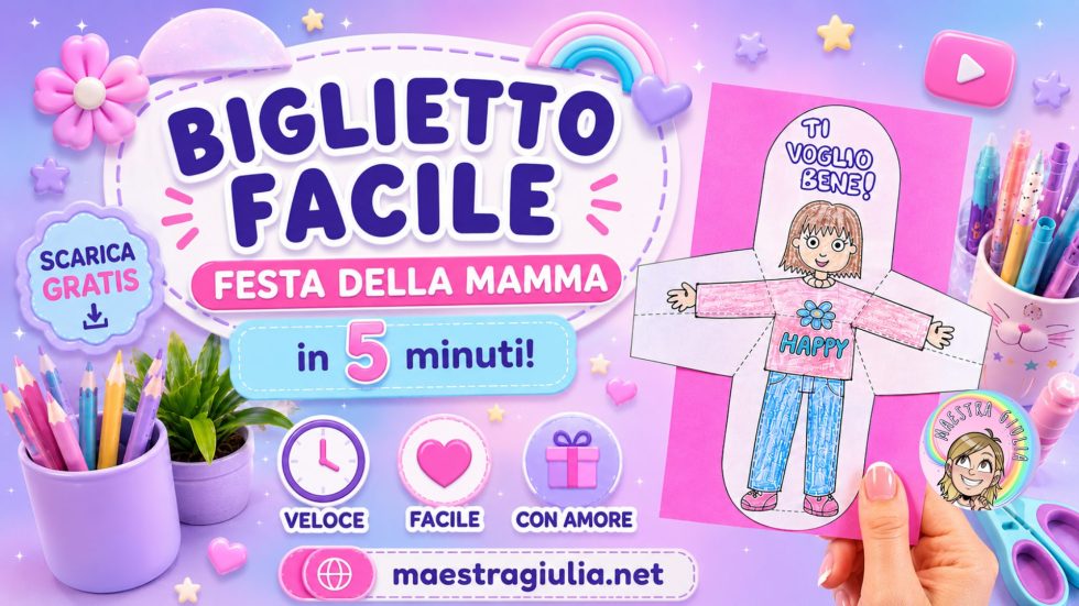 Biglietto Festa della Mamma facile e personalizzabile: attività pop-up ...
